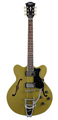 Hofner 2014 Bigsby guitar in Matt Olive
