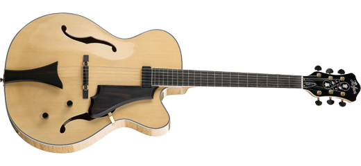 hofner hct j17 archtop guitar in natural finish