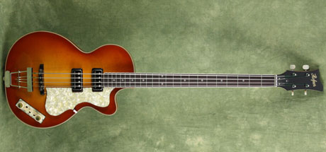 custom sunburst club 500/2 hofner bass